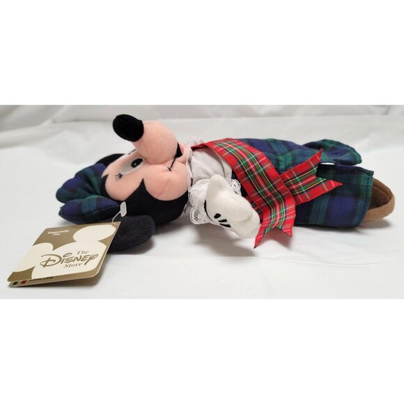 Vintage Disney Store Highland Minnie Mouse 9" Beanbag Plush Doll Tag NOS - Lot B - Picture 3 of 10
